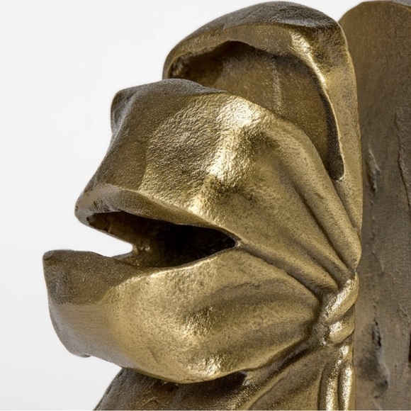 2 Piece Metal Bow Gold Decorative Bookends Threshold Studio McGee - Picture 2 of 3